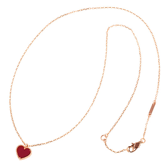 ヴァンクリーフ＆アーペル スウィートハート アルハンブラ ペンダント VCARN59N00 ピンクゴールド/カーネリアン 中古 サブカット 2枚目