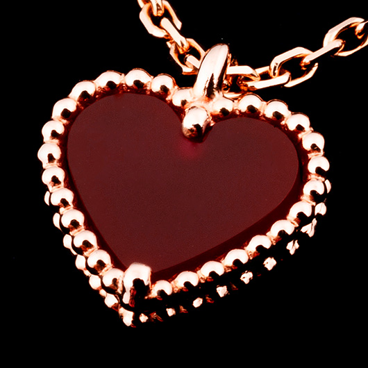 ヴァンクリーフ＆アーペル スウィートハート アルハンブラ ペンダント VCARN59N00 ピンクゴールド/カーネリアン 中古 サブカット 4枚目