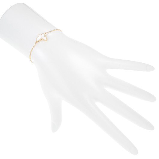 ヴァンクリーフ＆アーペル スウィート アルハンブラ パピヨン ブレスレット --- イエローゴールド 中古 サブカット 1枚目