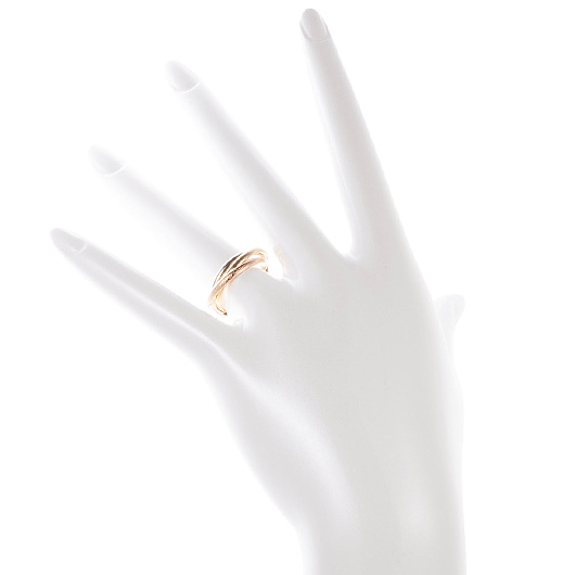 カルティエ トリニティ リング ホワイトゴールド/イエローゴールド/ピンクゴールド 中古 サブカット 1枚目