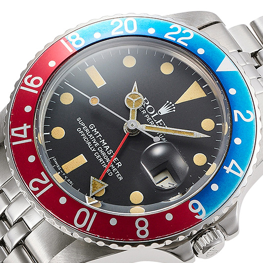 ロレックス GMTマスター 16750 ブラック アンティーク サブカット 1枚目