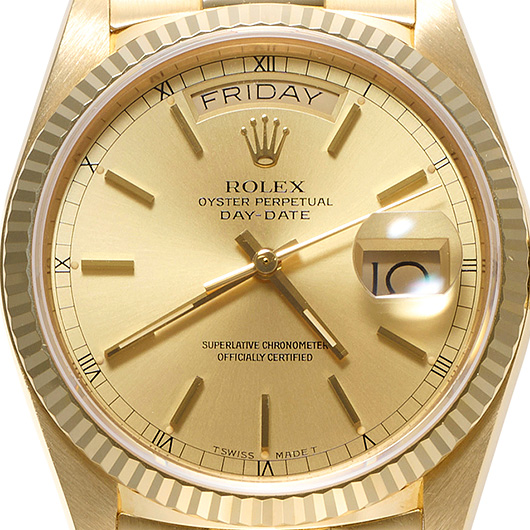 ロレックス デイデイト 18038 ブラウン アンティーク サブカット 3枚目