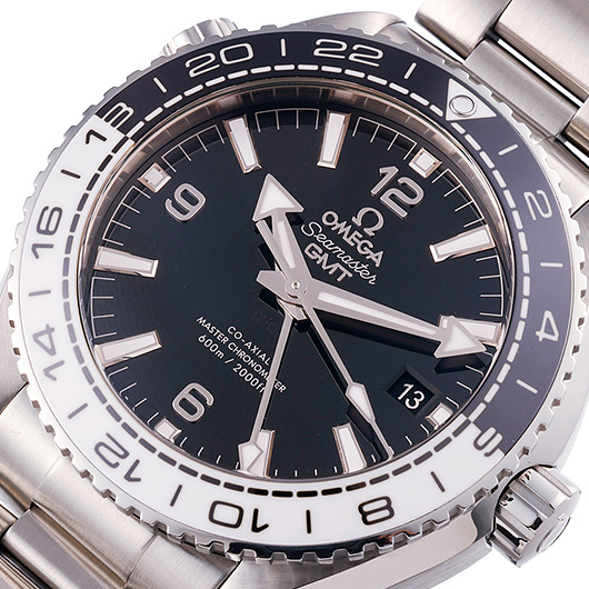 オメガ シーマスター プラネットオーシャン コーアクシャル マスタークロノメーターGMT 215.30.44.22.01.001 ブラック 中古 サブカット 1枚目