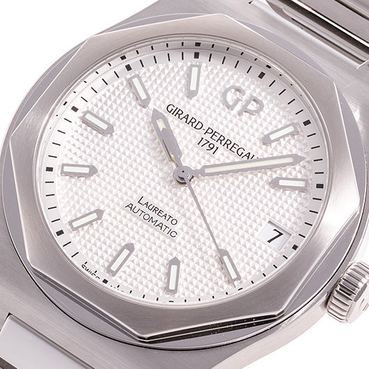 ジラールペルゴ ロレアート 81010-11-131-11A シルバー 中古 サブカット 1枚目