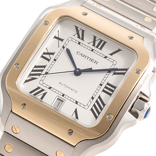 カルティエ サントス ドゥ カルティエ ウォッチ LM W2SA0009 シルバー 中古 サブカット 1枚目