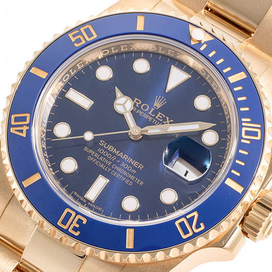 ロレックス サブマリーナ デイト 116618LB ブルー 中古 サブカット 1枚目