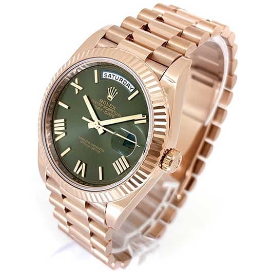 ロレックス デイデイト40 228235 オリーブグリーン 中古 サブカット 1枚目