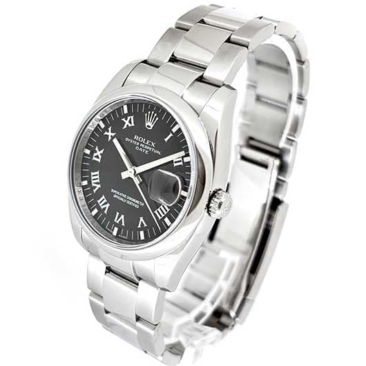 ロレックス オイスター パーペチュアル デイト 115200 ブラック 中古 サブカット 1枚目