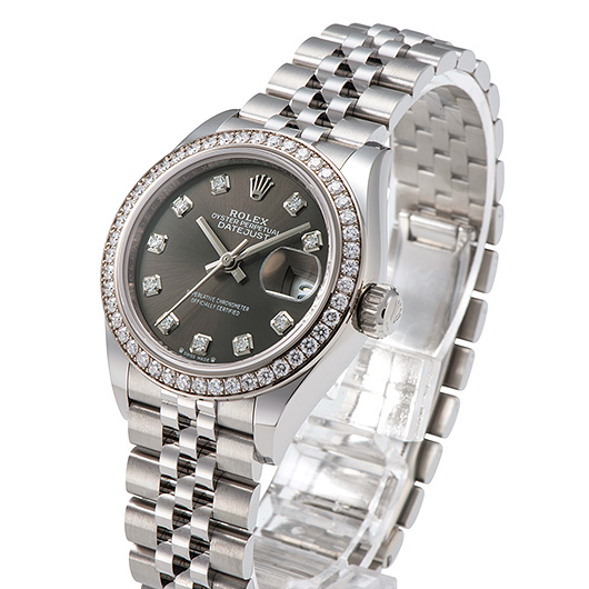 ロレックス デイトジャスト　28 279384RBR グレー 新品未使用 サブカット 1枚目