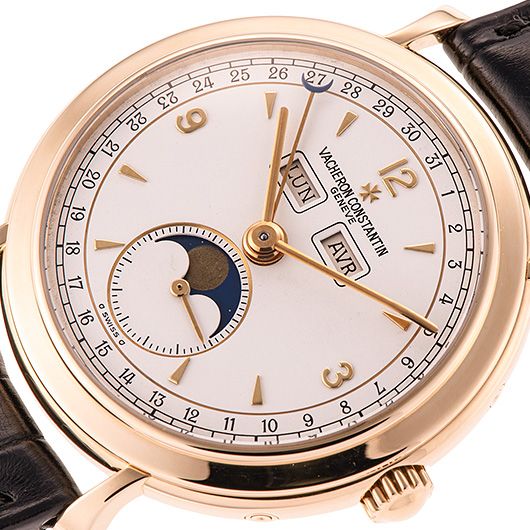 ヴァシュロンコンスタンタン ヒストリカル フルカレンダー ムーンフェイズ 37150/000J シルバー 中古 サブカット 1枚目