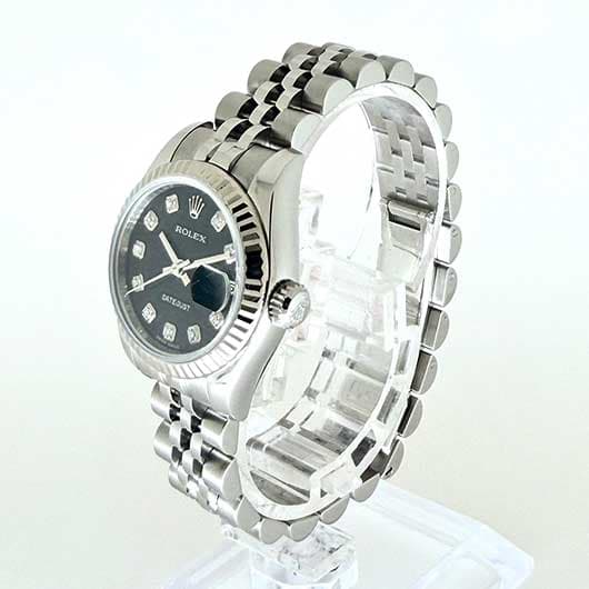 ロレックス デイトジャスト 179174G ブラック 中古 サブカット 1枚目