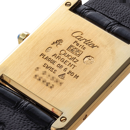 カルティエ マストタンク LM ヴェルメイユ 83918923 チャコールグレー 中古 サブカット 3枚目