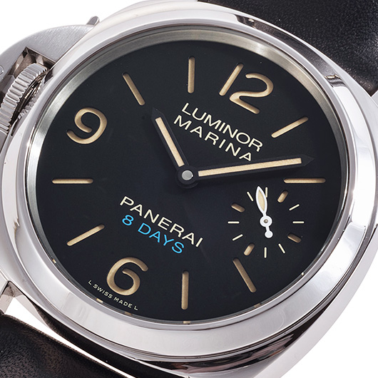 パネライ ルミノール レフトハンド 8デイズ アッチャイオ PAM00796 ブラック 中古 サブカット 1枚目