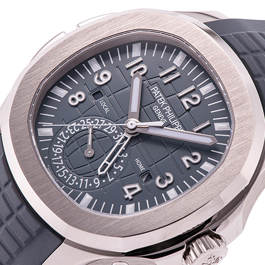 パテックフィリップ アクアノート トラベルタイム 5164G-001 ブルーグレー 新品 サブカット 1枚目