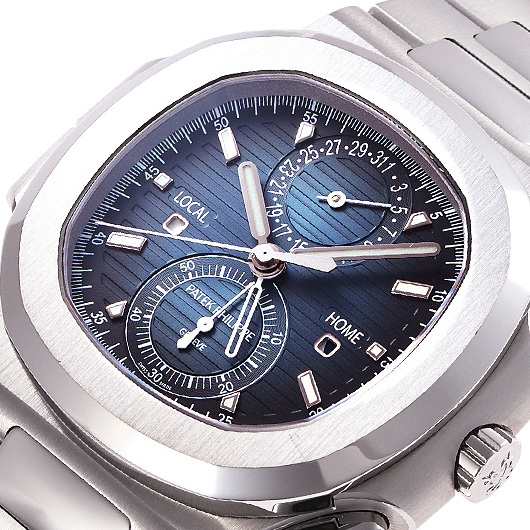 パテックフィリップ ノーチラス トラベルタイム クロノグラフ 5990/1A-011 ブルー 中古 サブカット 1枚目