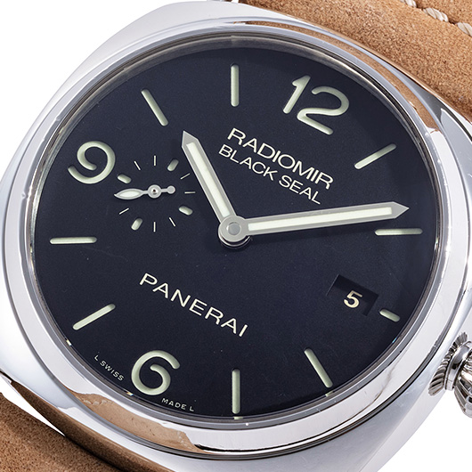パネライ ラジオミール ブラックシール 3デイズ PAM00388 ブラック 中古 サブカット 1枚目