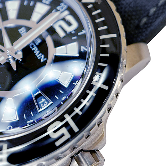 ブランパン フィフティ ファゾムス 500 GMT 50021-12B30-52B ブラック 中古 サブカット 6枚目