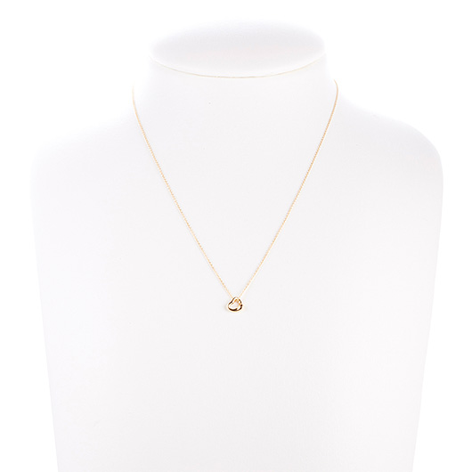 ティファニー&Co. オープンハート ペンダント イエローゴールド 中古 サブカット 1枚目