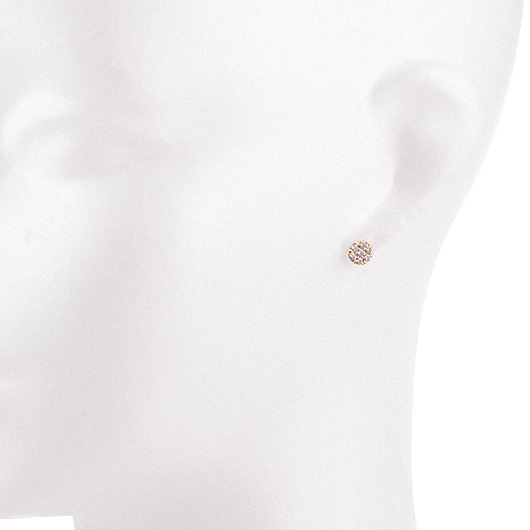 ノーブランド ダイヤモンド ピアス 13100410 イエローゴールド/シルバー 新品 サブカット 1枚目