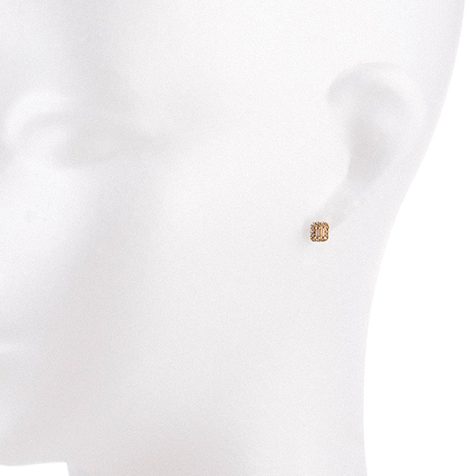 ノーブランド ダイヤモンド ピアス 13100403 イエローゴールド/シルバー 新品 サブカット 1枚目
