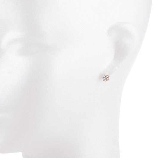 ノーブランド ダイヤモンド ピアス 13100411 ホワイトゴールド/シルバー 新品 サブカット 1枚目