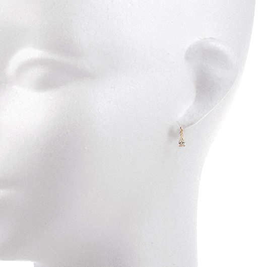 ノーブランド ダイヤモンド ピアス 4090460 イエローゴールド/シルバー 新品 サブカット 1枚目