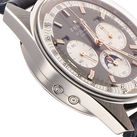 ゼニス クロノマスター オリジナル トリプルカレンダー 03.3400.3610/39.C910 グレー/シルバー 中古 サブカット 4枚目
