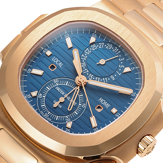 パテックフィリップ ノーチラス トラベルタイム クロノグラフ 5990/1R-001 ブルー 中古 サブカット 1枚目