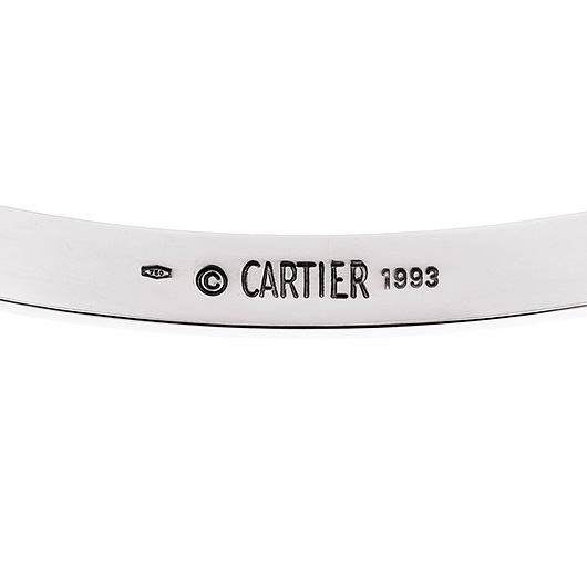 カルティエ ラブ ブレスレット ホワイトゴールド 中古 サブカット 3枚目