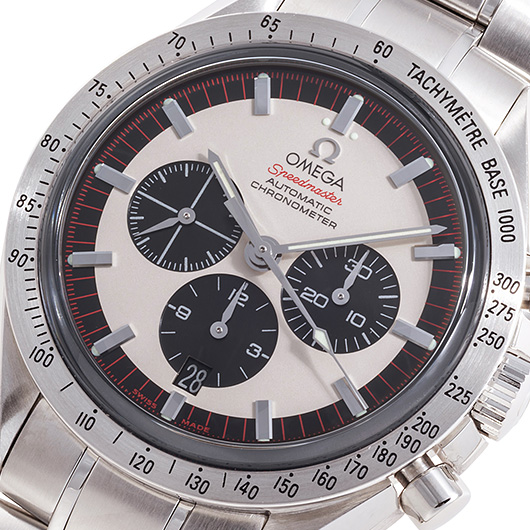 オメガ スピードマスター シューマッハ レジェンド 3559-32 アイボリー/ブラック 中古 サブカット 1枚目