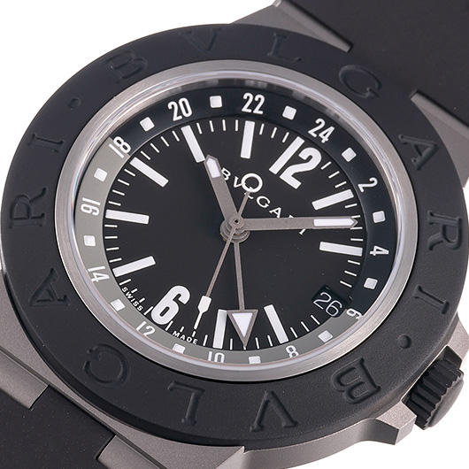 ブルガリ アルミニウム GMT 104300 ブラック 新品 サブカット 1枚目
