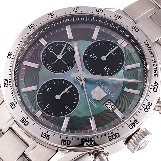 タグ・ホイヤー カレラ クロノグラフ CV201P.BA0794 ブラック 中古 サブカット 1枚目