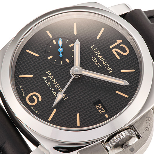 パネライ ルミノール1950 3デイズ GMT アッチャイオ PAM01535 ブラック 中古 サブカット 1枚目