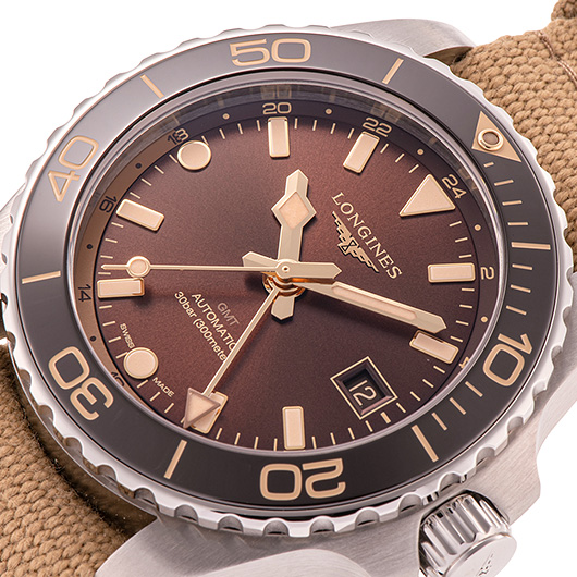 ロンジン ハイドロ コンクエスト GMT L3.790.4.66.2 ブラウン 新品 サブカット 1枚目