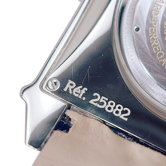 ジラールペルゴ ヴィンテージ1945 XXL ラージデイト ムーンフェイズ 25882-11-223-BB6B グレー 中古 サブカット 8枚目