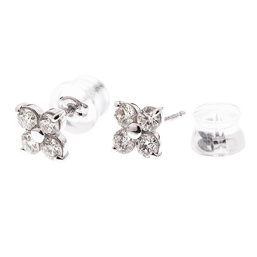ノーブランド ダイヤモンド ピアス 4744930 プラチナ/シルバー 新品 サブカット 3枚目