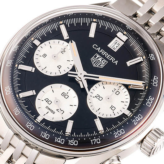 タグ・ホイヤー カレラ クロノグラフ CBS2210.BA0048 ブラック/シルバー 新品 サブカット 1枚目