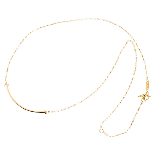ティファニー&Co. Tスマイル スモール ペンダント イエローゴールド 中古 サブカット 2枚目