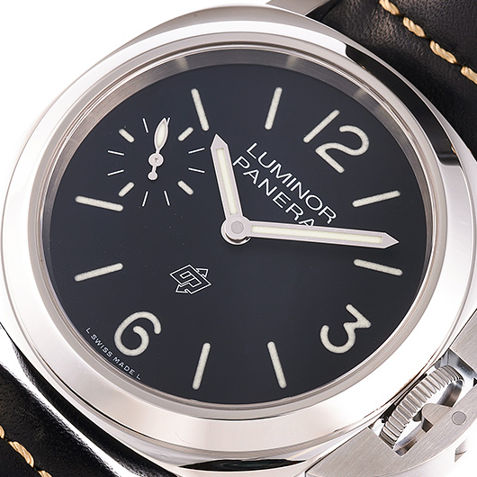 パネライ ルミノール ロゴ 3デイズ PAM01084 ブラック 中古 サブカット 1枚目