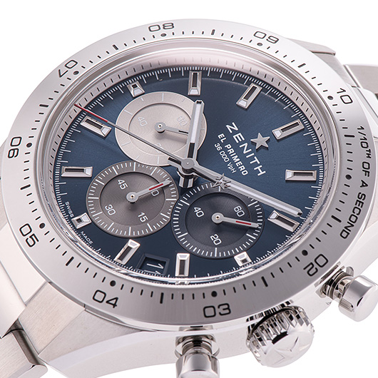 ゼニス クロノマスター スポーツ ブルー 03.3114.3600/51.M3100 ブルー/シルバー/グレー 新品 サブカット 1枚目