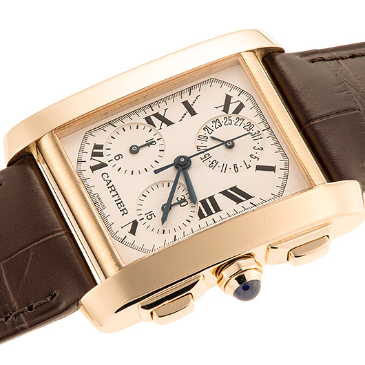 カルティエ タンククロノリフレックス W5000556 シルバー 中古 サブカット 1枚目