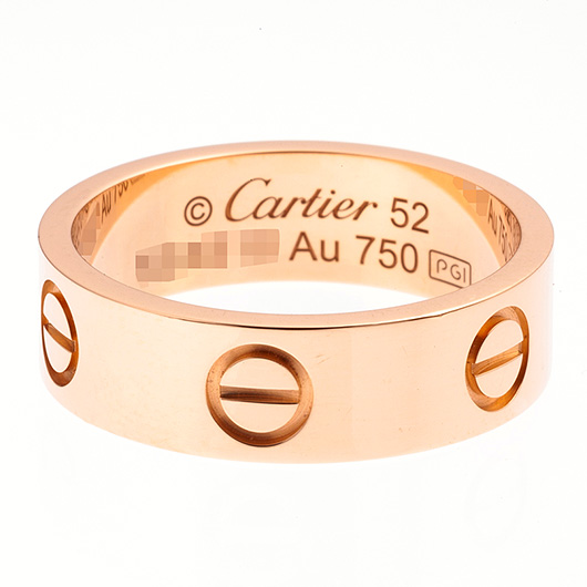 カルティエ ラブ リング クラシック B4084852 ピンクゴールド 中古 サブカット 2枚目