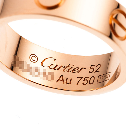 カルティエ ラブ リング クラシック B4084852 ピンクゴールド 中古 サブカット 3枚目