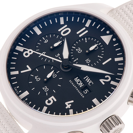 IWC パイロットウォッチ クロノグラフ トップガン レイク・タホ IW389105 ブラック 中古 サブカット 1枚目