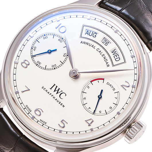IWC ポルトギーゼ アニュアルカレンダー IW503501 シルバー 中古 サブカット 1枚目