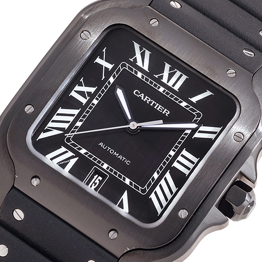 カルティエ サントス ドゥ カルティエ ウォッチ LM WSSA0039 ブラック 中古 サブカット 1枚目