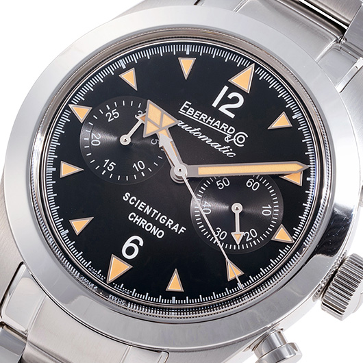エベラール サイエンティグラフ クロノ 31077.02CA2C ブラック 新品未使用 サブカット 1枚目