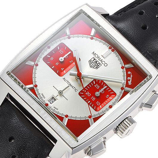 タグ・ホイヤー モナコ グランプリ ドゥ モナコ ヒストリック リミテッド CBL2114.FC6486 レッド/シルバー 中古 サブカット 1枚目