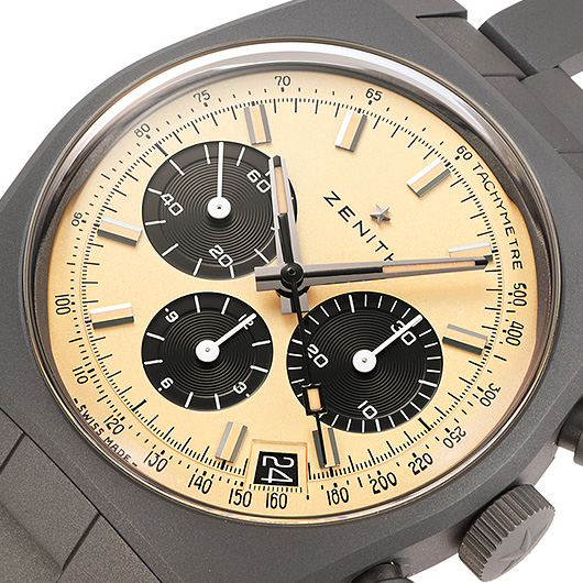 ゼニス クロノマスター リバイバル 次元大介エディション 97.L384.400/04.M384 ベージュ/ブラック 中古 サブカット 1枚目