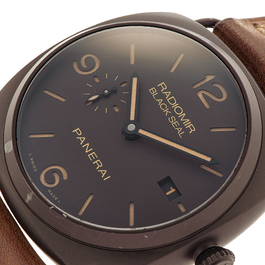 パネライ ラジオミール コンポジット ブラックシール3デイズ PAM00505 ブラウン 中古 サブカット 1枚目